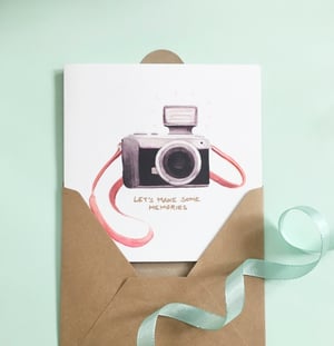 Image of Camera - Large greeting card