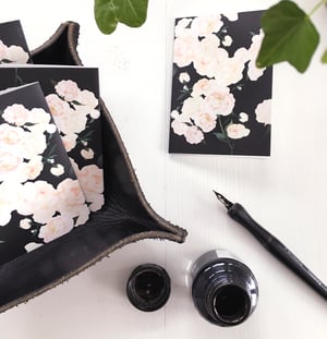 Image of White Peonies - Mini greeting card