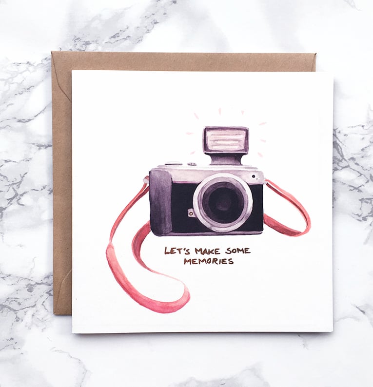Image of Camera - Large greeting card