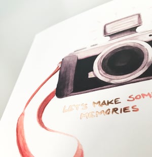 Image of Camera - Large greeting card