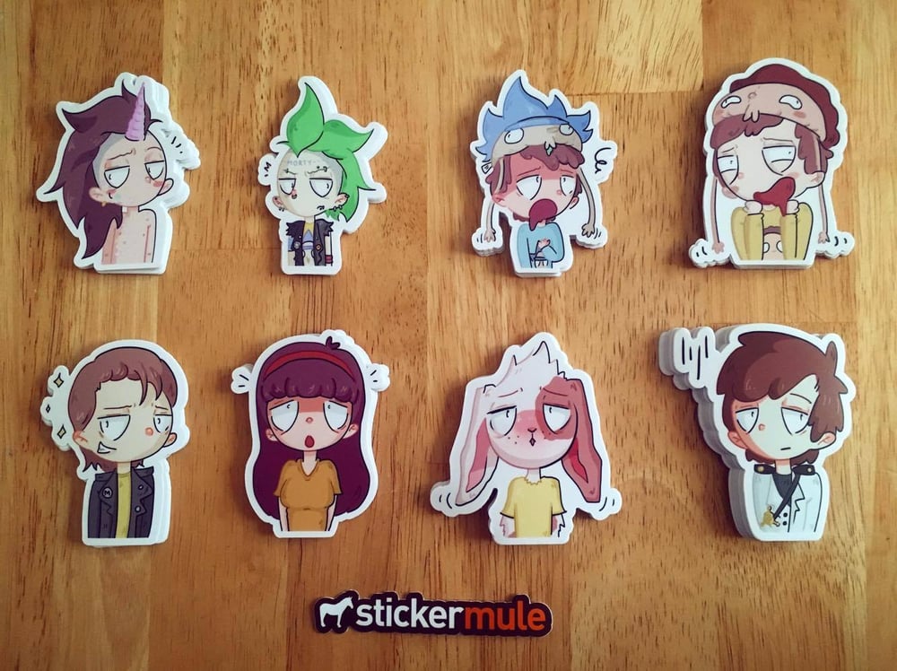 Image of Pocket Mortys Stickers (Series One)