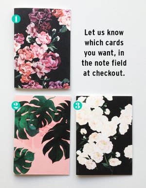 Image of 5 small cards of your choice