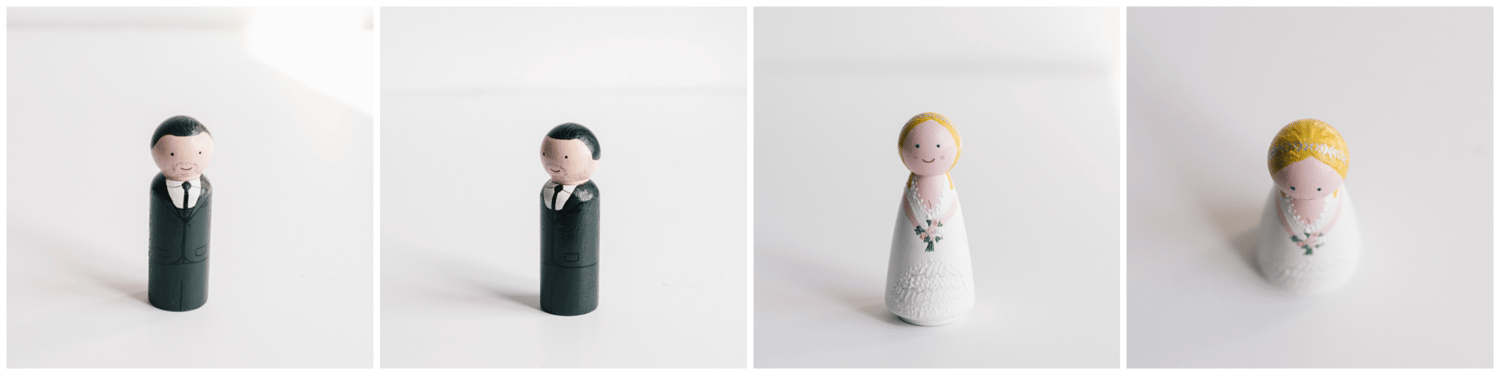 Image of Figuras de madera para tarta nupcial