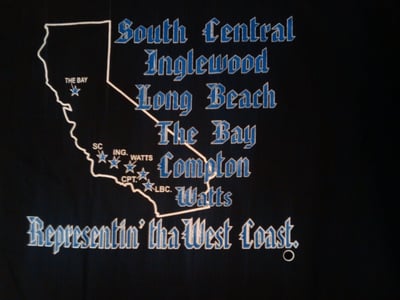 Image of West Coast T-Shirts (Back) also Includes (Front)