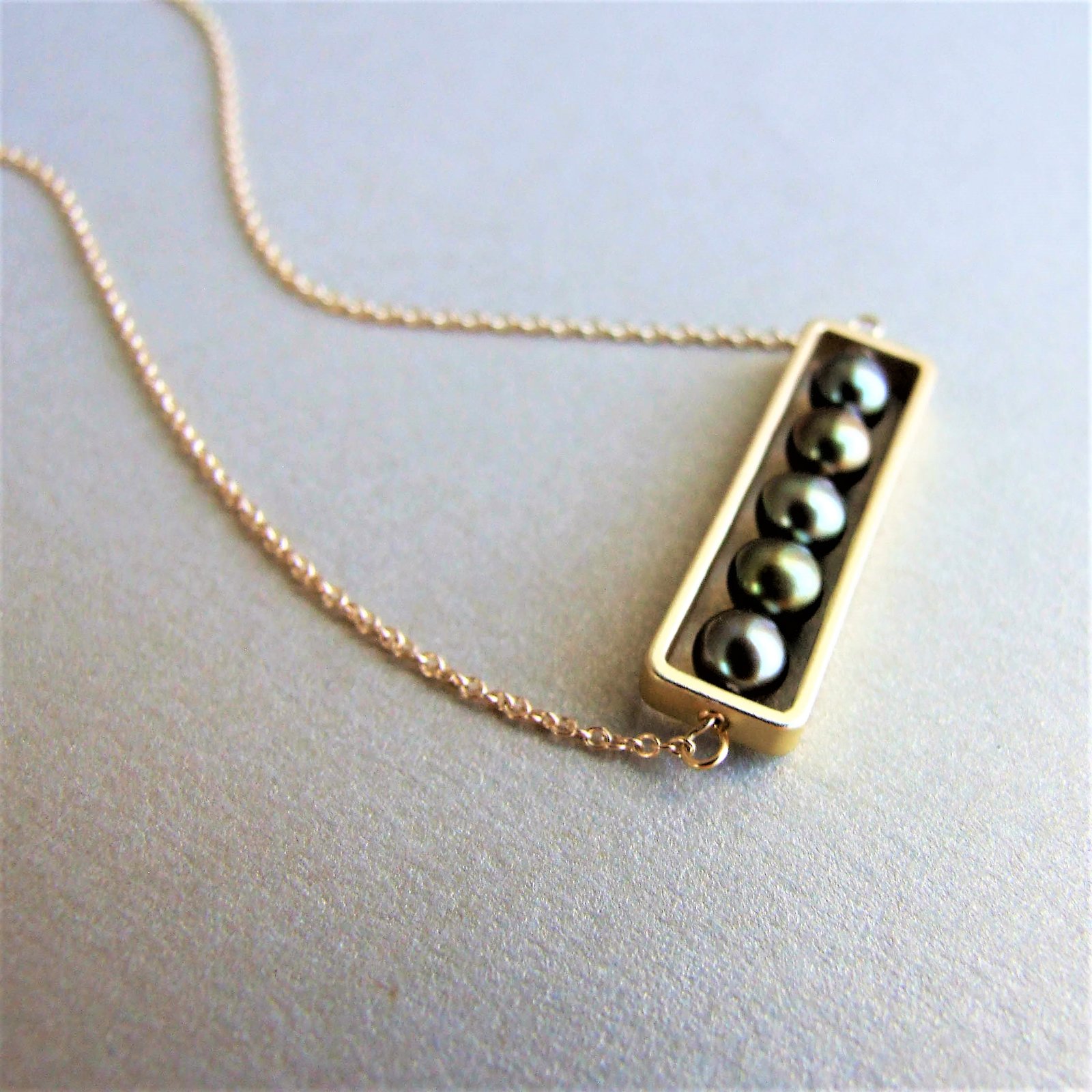 abacus necklace gold