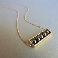 Image 1 of Golden Olivine Abacus Necklace