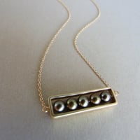 Image 3 of Golden Olivine Abacus Necklace