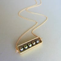 Image 4 of Golden Olivine Abacus Necklace