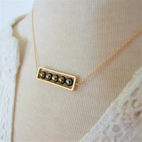 Image 5 of Golden Olivine Abacus Necklace