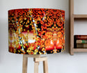 'Autumn Birch' Drum Lampshade by Lily Greenwood (30cm, Table Lamp or Ceiling)
