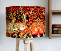 Image 4 of 'Autumn Birch' Drum Lampshade by Lily Greenwood (30cm, Table Lamp or Ceiling)