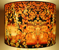 Image 3 of 'Autumn Birch' Drum Lampshade by Lily Greenwood (30cm, Table Lamp or Ceiling)