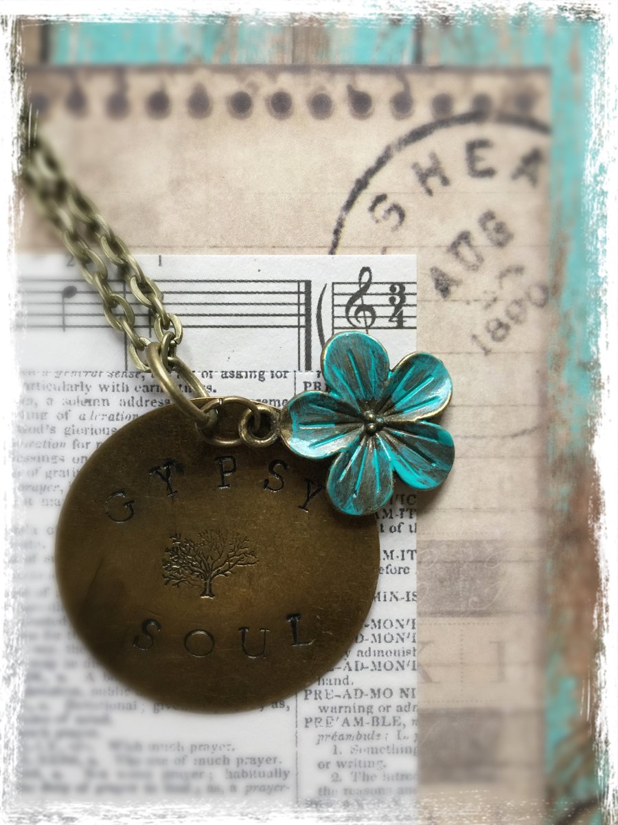 Image of Gypsy Soul Flower Necklace