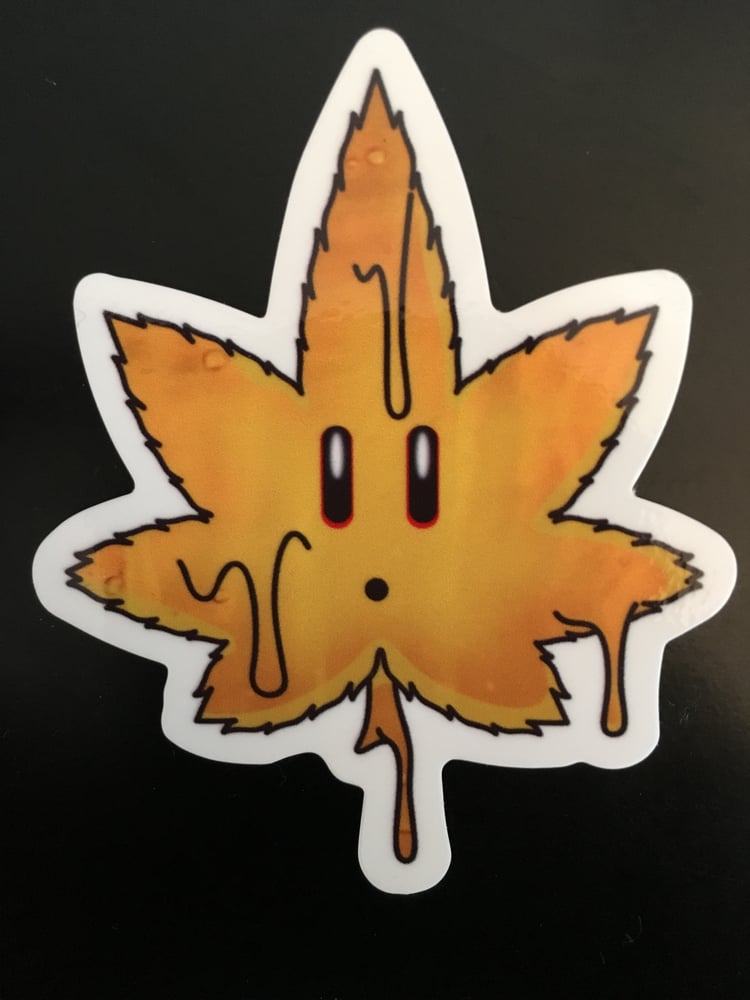 Image of Super Smacked Brothers 710 Leaf Sticker