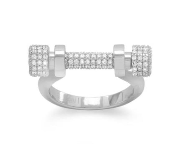 Image of Touch of elegance barbell Ring
