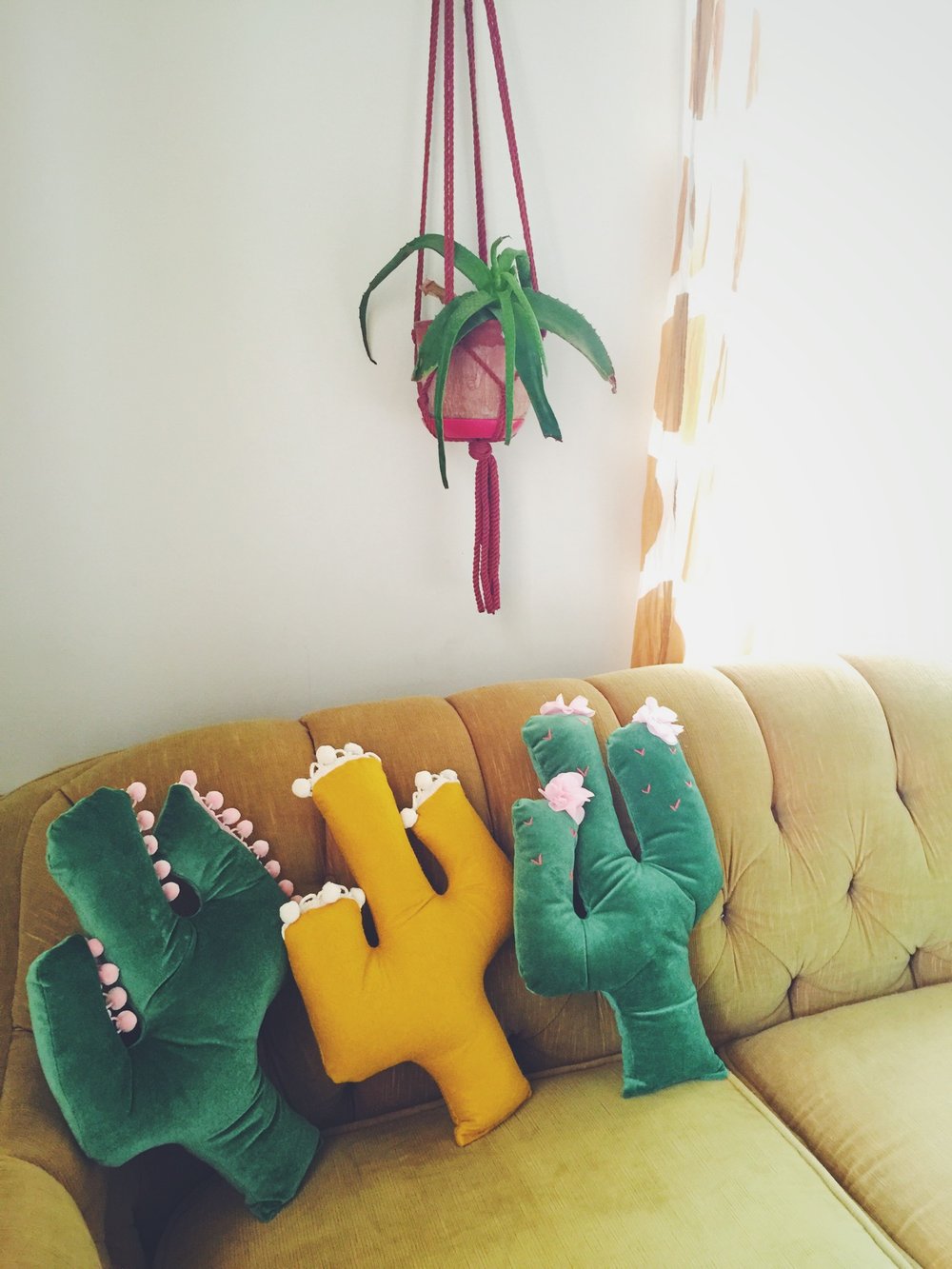 Image of Decorative Cactus Sofa Pillow -
