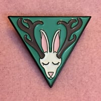 Image 1 of Jackalope enamel pin