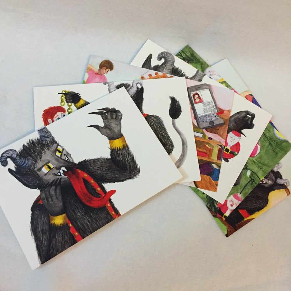 Image of Krampus greeting card set