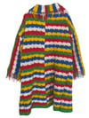 Striped Blanket Coat 