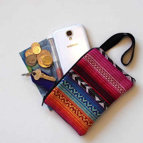 Image of Pre-order Handmade Multi-coloured Coin Purse