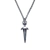 Dagger necklace in sterling silver or gold