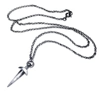 Image 2 of Dagger necklace in sterling silver or gold