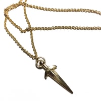 Image 4 of Dagger necklace in sterling silver or gold