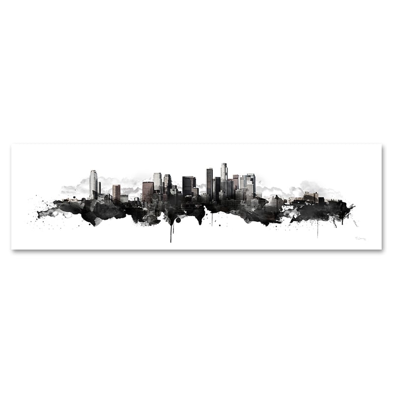 Image of Los Angeles Watercolor Skyline