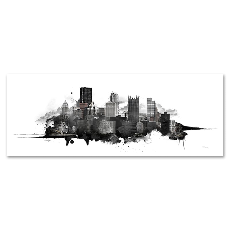 Image of Pittsburgh Watercolor Skyline