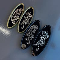 Image 2 of Gold Panther Mirror Set 