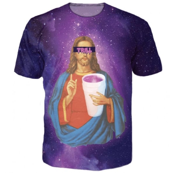 Image of 3D Jesus Galaxy T-Shirt