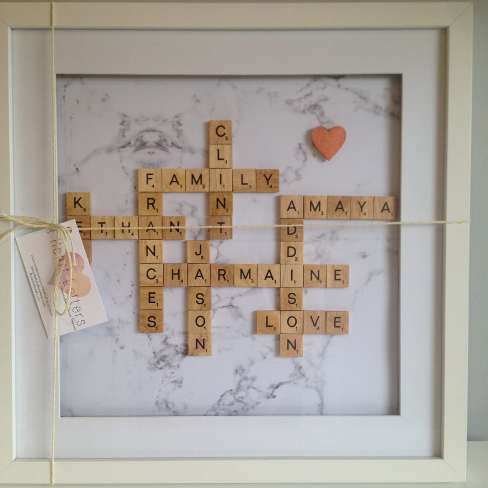 Image of Extra Large Scrabble Family Frame (11 - 12words)