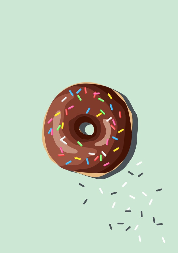 Doughnut Giclee Print Image of Doughnut Giclee Print