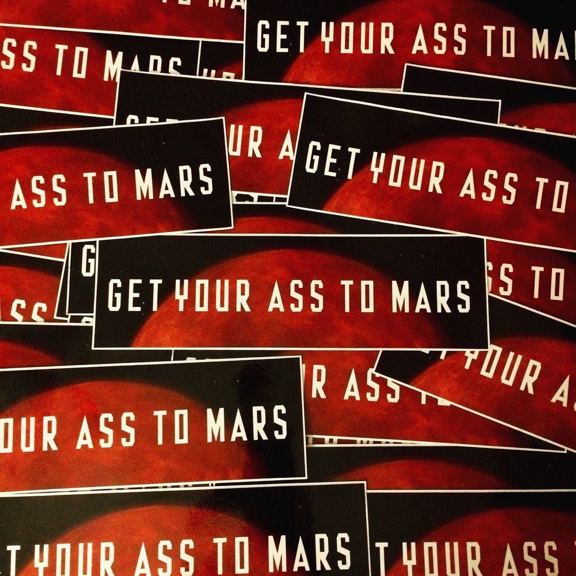 Image of MARS Bumper Sticker