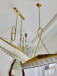 Image 1 of Italian Pendant Lights with Moulded Acrylic Shades, 1960s