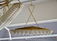 Image 3 of Italian Pendant Lights with Moulded Acrylic Shades, 1960s