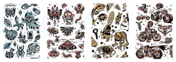 Image of Set of 4 prints