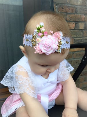 Image of FLOWER BOUQUET LACE HEADBAND