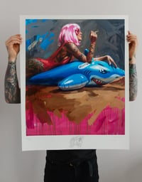 Image 2 of Extremely Limited Special Editon 'SHARK II' Giclee Print with Original Drawing