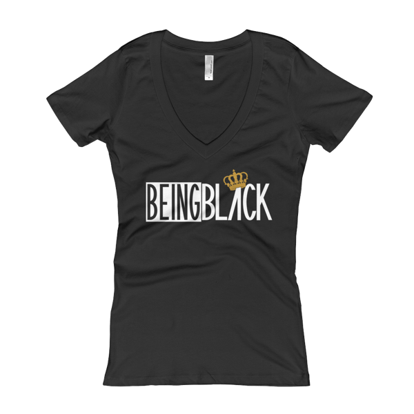 Image of Being Black Queen Tee Black