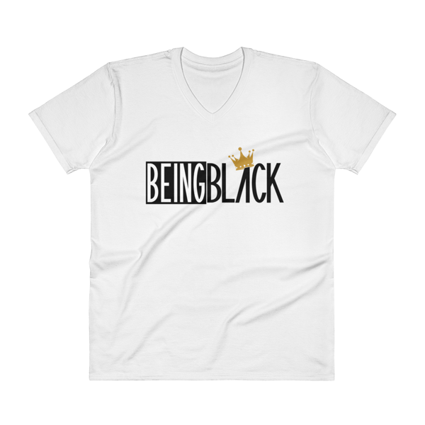 Image of Men's Being Black King Tee- White