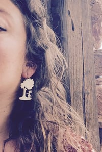 Image 3 of Girl and Tree Earrings