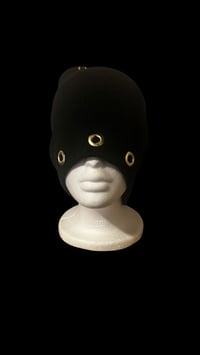 Image 1 of Gold Grommet Safety Pin Beanie