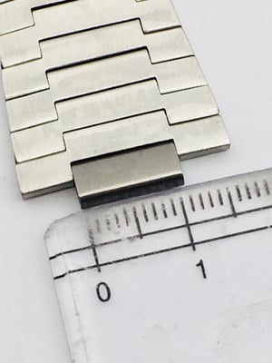 Image of STAINLESS STEEL GENTS WATCH STRAP,OMEGA,22mm/11mm,NEW.