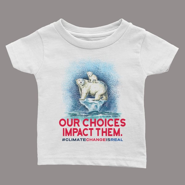 Image of "Climate Change is Real" Kid's T-shirt