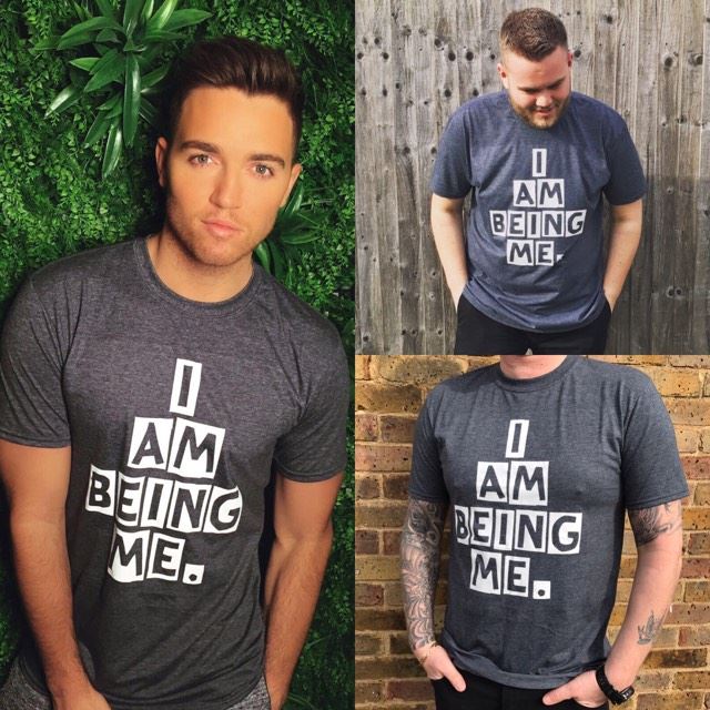 Image of #IAmBeingMe Charcoal Grey Tee