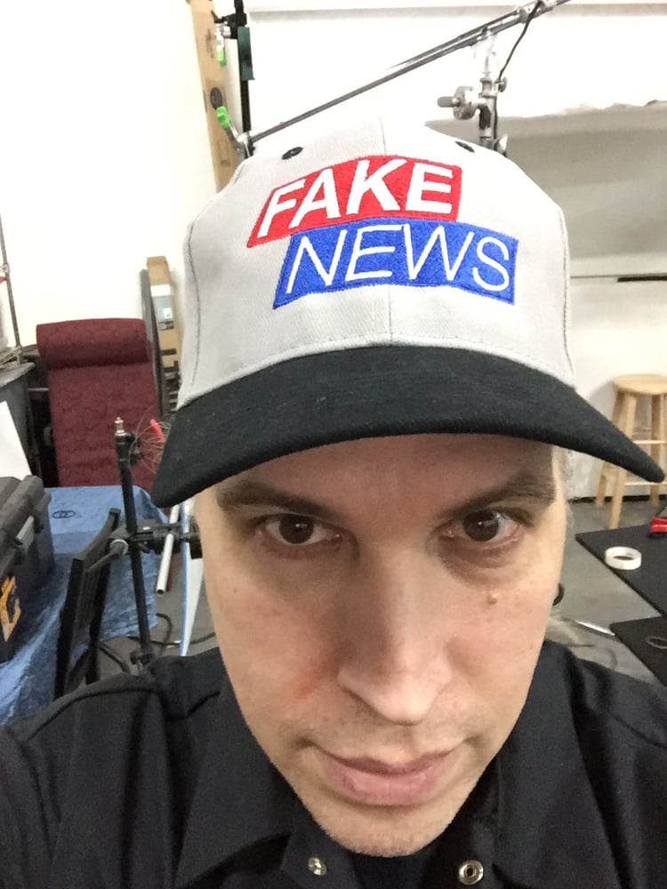 Image of Fake News embroidered cap
