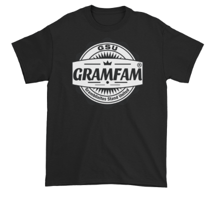 Image of Black n White - Official #GramFam® "Gramblinites Stand United" Patch Tee 