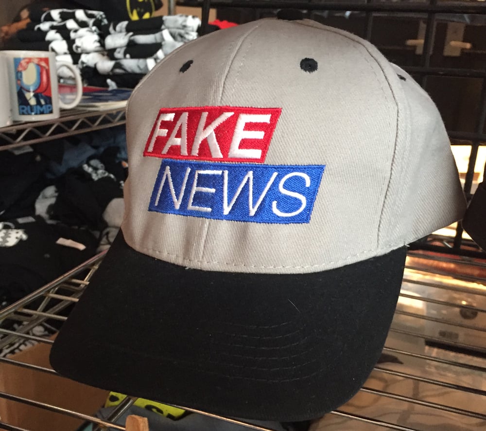 Image of Fake News embroidered cap