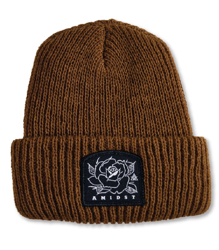 Image of Rose Patch Beanie : Rust